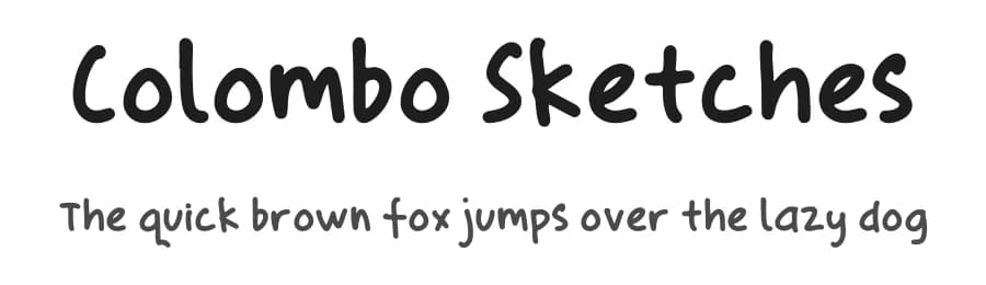 Colombo Sketches by hati — Script Handwritten Font