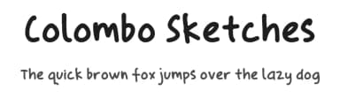 Colombo Sketches by hati — Script Handwritten Font — thumbnail 1
