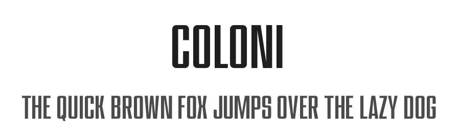 Coloni by Kong Font — Sans Serif Font