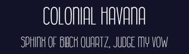 Colonial Havana by Adrián  Yanes — Sans Serif Font — thumbnail 2