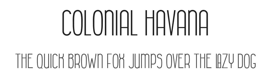 Colonial Havana by Adrián  Yanes — Sans Serif Font