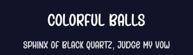 Colorful Balls by Andi Moz — Script Handwritten Font — thumbnail 2