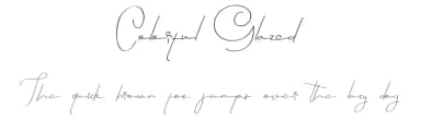 Colorful Glazed by Edric Studio — Script Handwritten Font — thumbnail 1