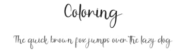 Coloring by Inermedia Studio — Script Handwritten Font — thumbnail 1