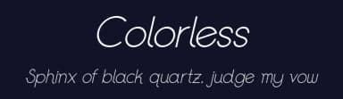 Colorless by k.c.t.w — Sans Serif Font — thumbnail 2