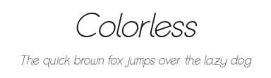 Colorless by k.c.t.w — Sans Serif Font — thumbnail 1