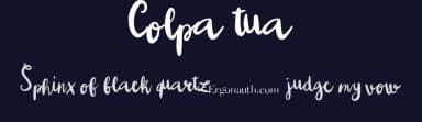 Colpa tua by ErgoType — Script Handwritten Font — thumbnail 2