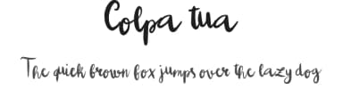 Colpa tua by ErgoType — Script Handwritten Font — thumbnail 1
