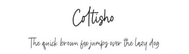 Coltisho by Balpirick Studio — Script Handwritten Font — thumbnail 1
