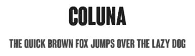 Coluna by Marco Ugolini — Sans Serif Font — thumbnail 1