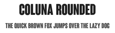 Coluna Rounded by Marco Ugolini — Sans Serif Font — thumbnail 1