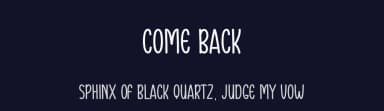 Come Back by Andi Moz — Script Handwritten Font — thumbnail 2