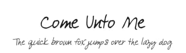 Come Unto Me by Kimberly Geswein — Script Handwritten Font — thumbnail 1