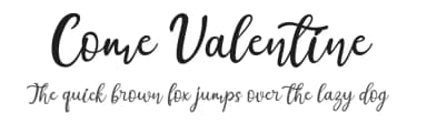 Come Valentine by Nico Muslib — Script Handwritten Font — thumbnail 1