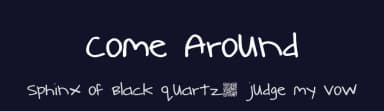 Come Around by Xerographer Fonts — Script Handwritten Font — thumbnail 2