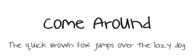 Come Around by Xerographer Fonts — Script Handwritten Font — thumbnail 1