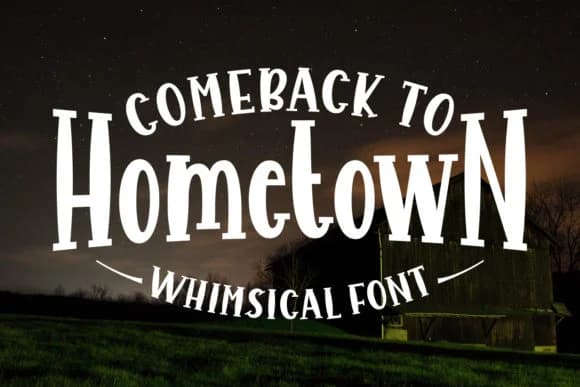 Comeback to Hometown Font by Keithzo (7NTypes) — Script Handwritten Font
