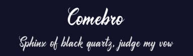Comebro by Onne Hermawan — Script Handwritten Font — thumbnail 2