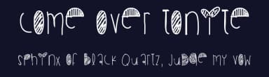 Come Over Tonite by Des Gomez — Script Handwritten Font — thumbnail 2