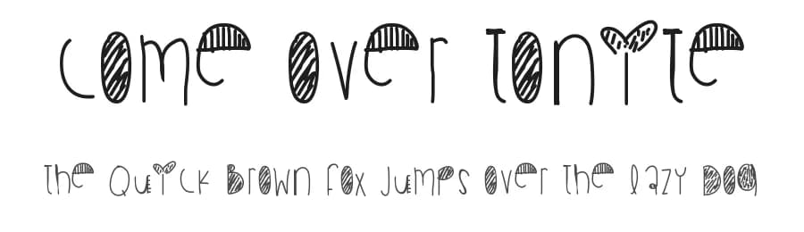 Come Over Tonite by Des Gomez — Script Handwritten Font