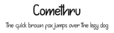 Comethru by Edric Studio — Script Handwritten Font — thumbnail 1