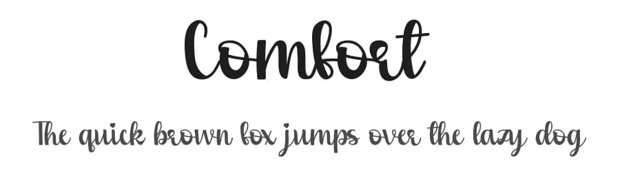 Comfort by Lontong Lodeh — Script Handwritten Font