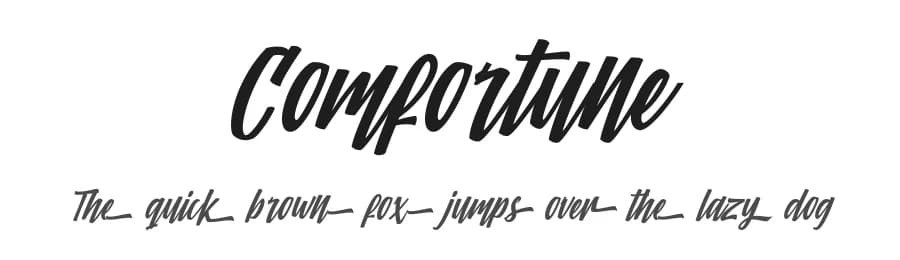 Comfortune by Kong Font — Script Handwritten Font