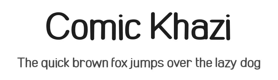 Comic Khazi by Chequered Ink — Sans Serif Font