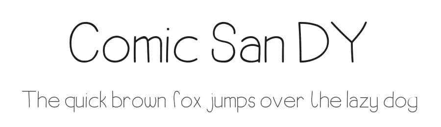 Comic San DY by Sandylukee — Script Handwritten Font — preview 1