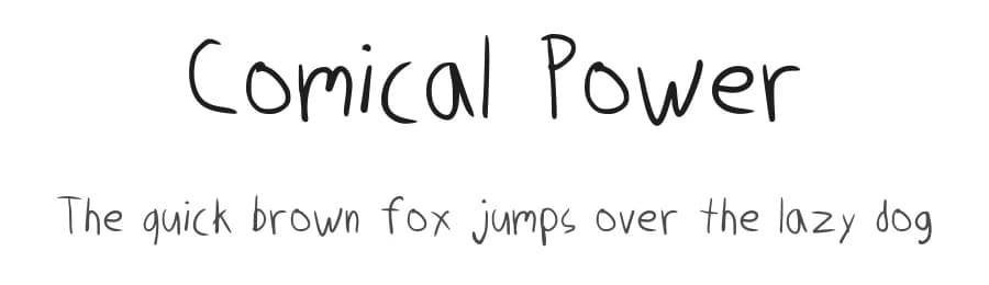 Comical Power by Minato Dela Cruz — Script Handwritten Font