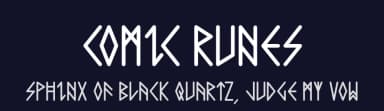 Comic Runes by Adrian Candela — Dingbats Font — thumbnail 2