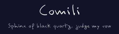 Comili by Camille Bissuel — Script Handwritten Font — thumbnail 2