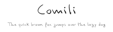 Comili by Camille Bissuel — Script Handwritten Font — thumbnail 1