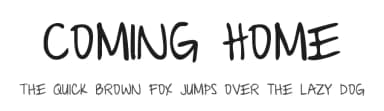 Coming Home by Kimberly Geswein — Script Handwritten Font — thumbnail 1
