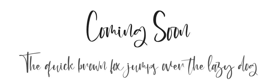 Coming Soon by Haksen Studio — Script Handwritten Font