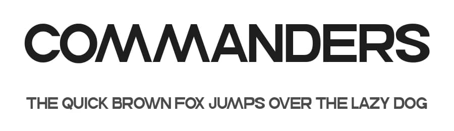 Commanders by Murder Fonts — Sans Serif Font