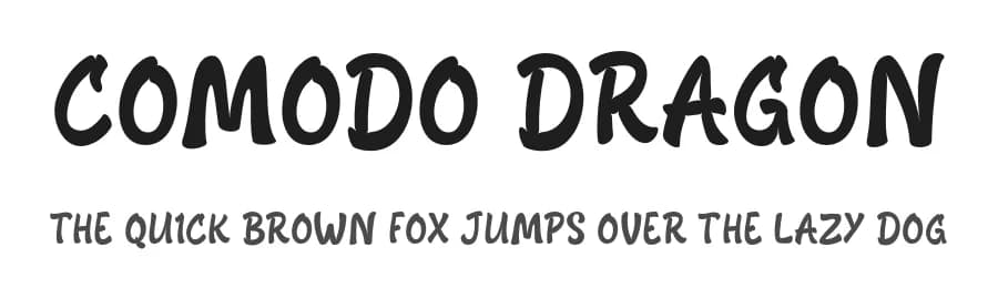 Comodo Dragon by MJType — Script Handwritten Font