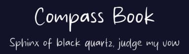 Compass Book by MJType — Script Handwritten Font — thumbnail 2