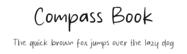 Compass Book by MJType — Script Handwritten Font — thumbnail 1