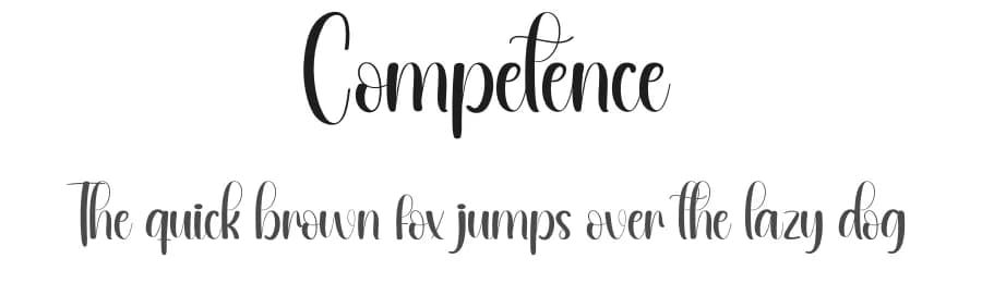 Competence by Andi Moz — Script Handwritten Font