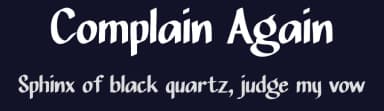 Complain Again by Studio Hello Good — Script Handwritten Font — thumbnail 2