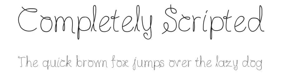 Completely Scripted by Karin McCombes — Script Handwritten Font