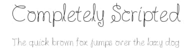 Completely Scripted by Karin McCombes — Script Handwritten Font — thumbnail 1