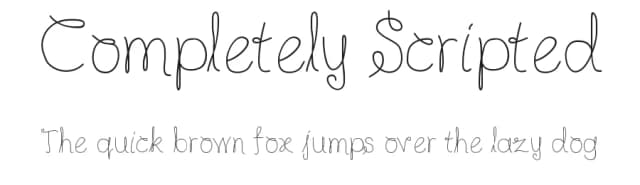 Completely Scripted by Karin McCombes — Script Handwritten Font