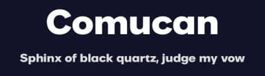 Comucan by Måns Grebäck — Sans Serif Font — thumbnail 2