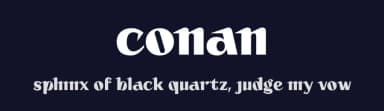 Conan by Faqih Fawaji — Sans Serif Font — thumbnail 2