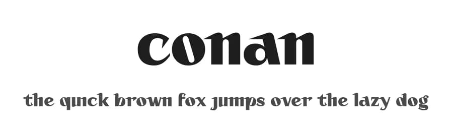Conan by Faqih Fawaji — Sans Serif Font