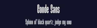 Conde Sans by Tomás Castiglioni — Sans Serif Font — thumbnail 2