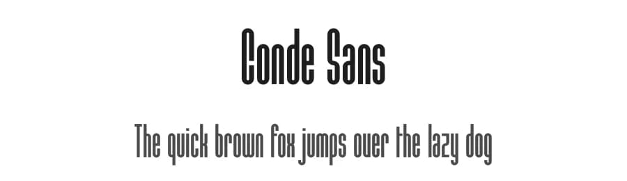 Conde Sans by Tomás Castiglioni — Sans Serif Font