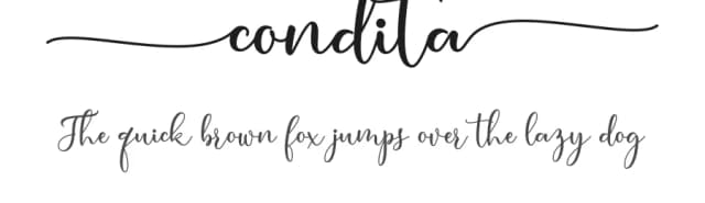 Condita by WDfont — Script Handwritten Font